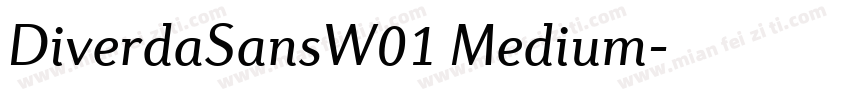 DiverdaSansW01 Medium字体转换